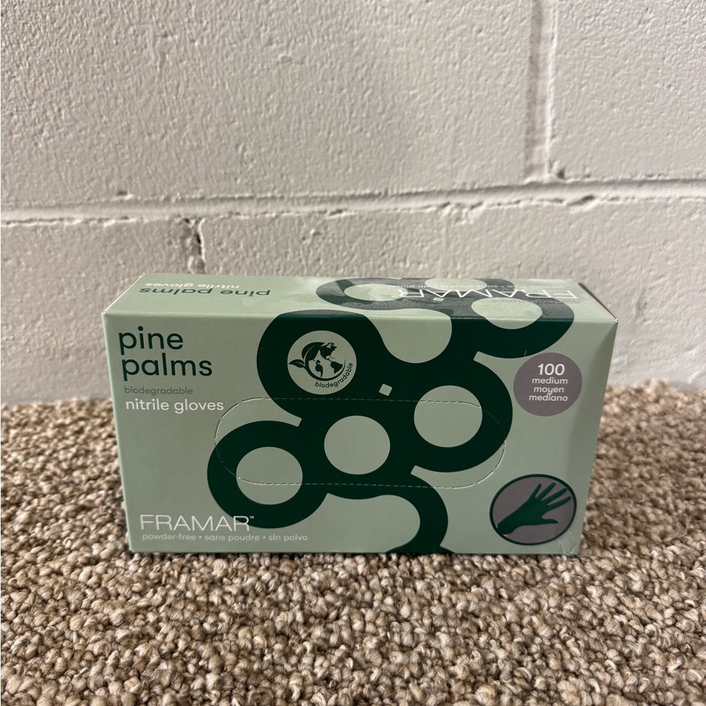 Pine Palms Nitrile Gloves - Green